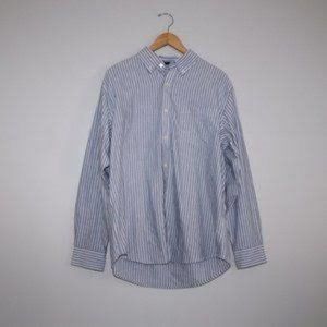NAUTICA Vertical Stripe Collar Button Dress Shirt